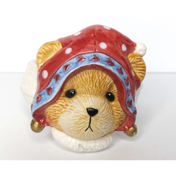 Cherished Teddies Napkin Rings 1996 Priscilla Hillman Winter Holiday Decorations - Picture 8 of 12